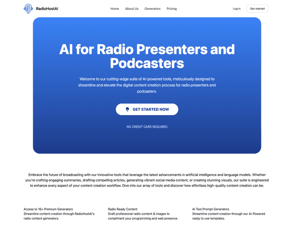 AI for Radio Presenters